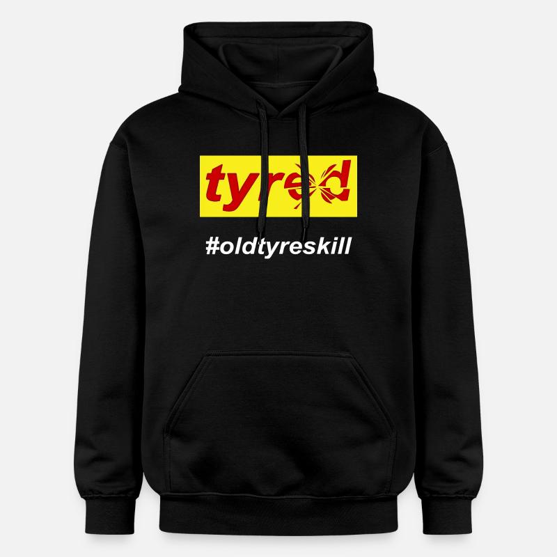Müde, erschöpfte Mutter - Gildan Unisex Softstyle® Midweight Hoodie - Schwarz