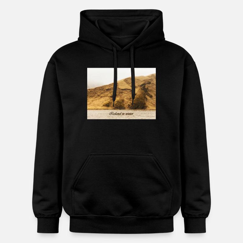 L’Islande en hiver - Sweat à capuche Softstyle® Gildan Unisexe - noir