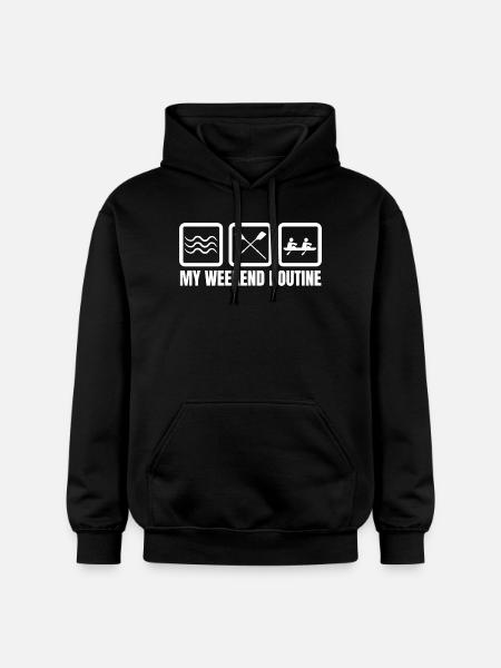 Fun Rowers Weekend - Gildan Unisex Softstyle® Midweight Hoodie - black