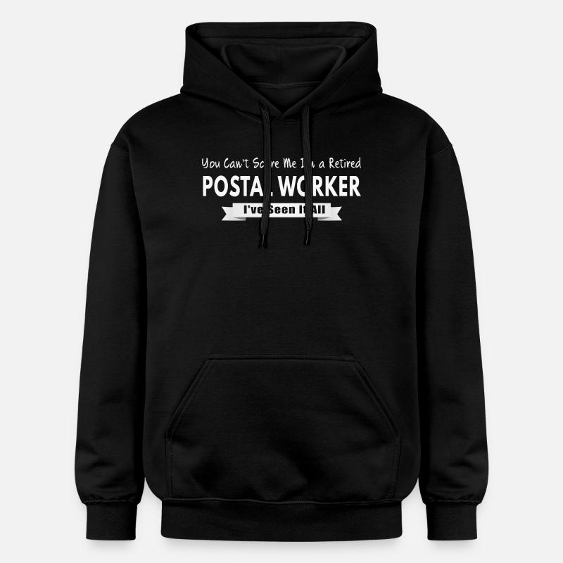 Employé postal à la retraite - Sweat à capuche Softstyle® Gildan Unisexe - noir