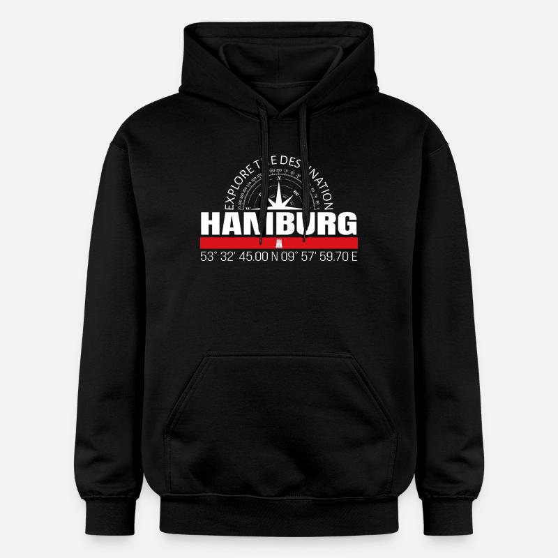 Hambourg - Sweat à capuche Softstyle® Gildan Unisexe - noir