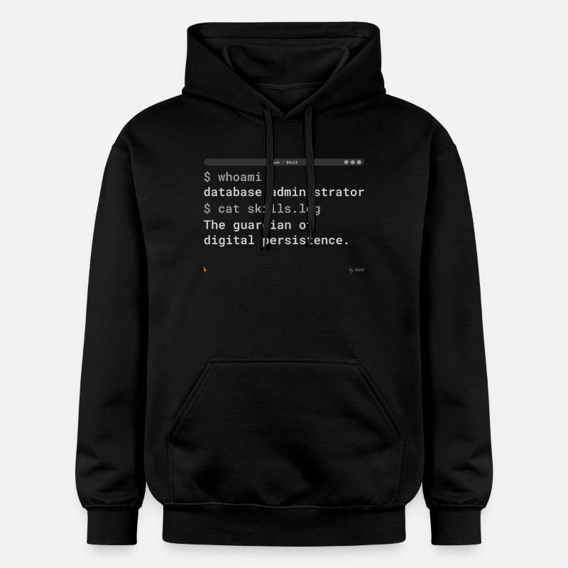 Database Administrator Terminal Design - Gildan Unisex Softstyle® Midweight Hoodie - Schwarz