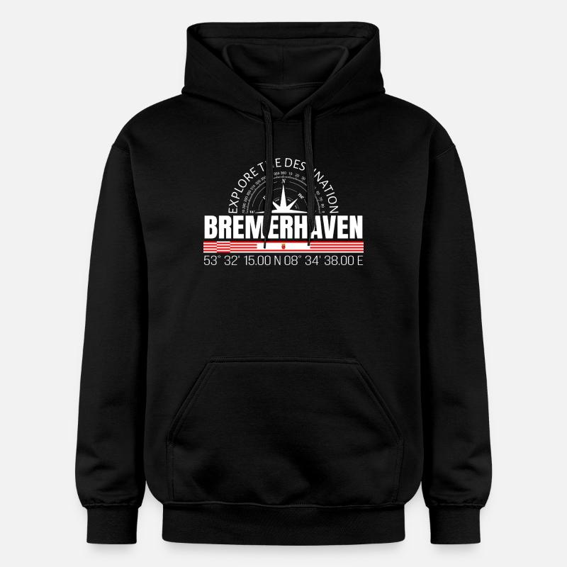 Bremerhaven - Sweat à capuche Softstyle® Gildan Unisexe - noir