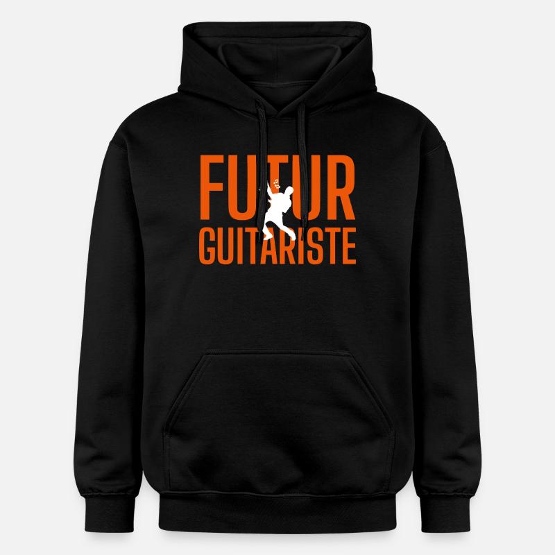 futur guitariste - Sweat à capuche Softstyle® Gildan Unisexe - noir