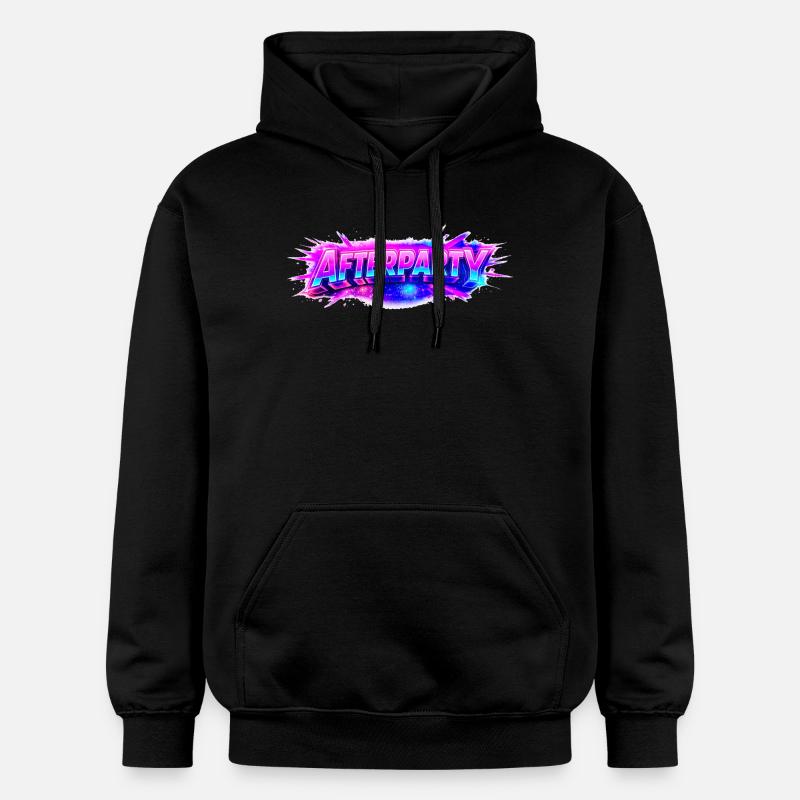 Afterparty Neon Pulse - Sweat à capuche Softstyle® Gildan Unisexe - noir