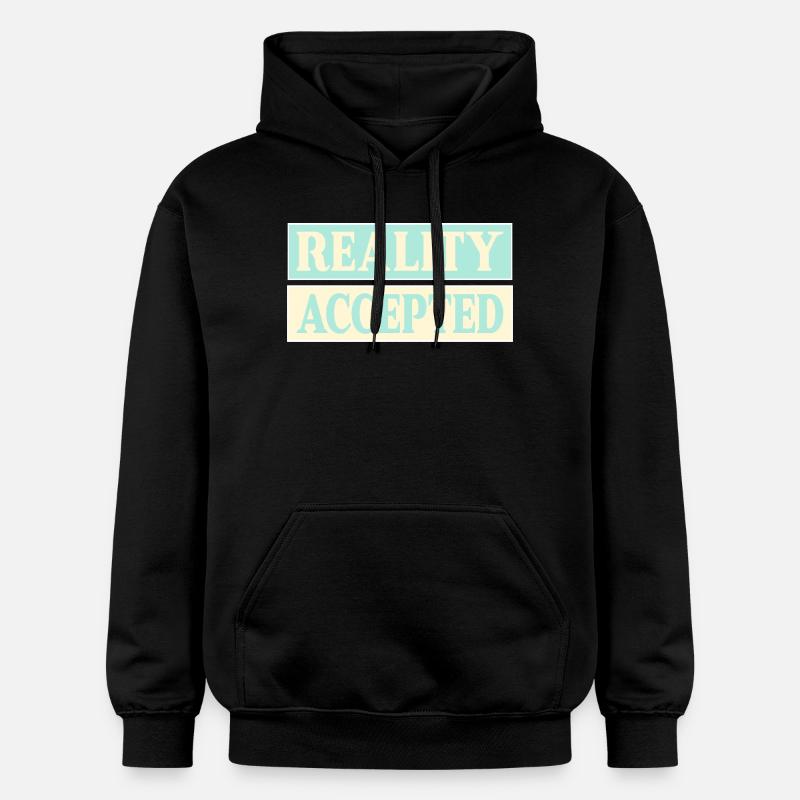 Réalité acceptée - Sweat à capuche Softstyle® Gildan Unisexe - noir