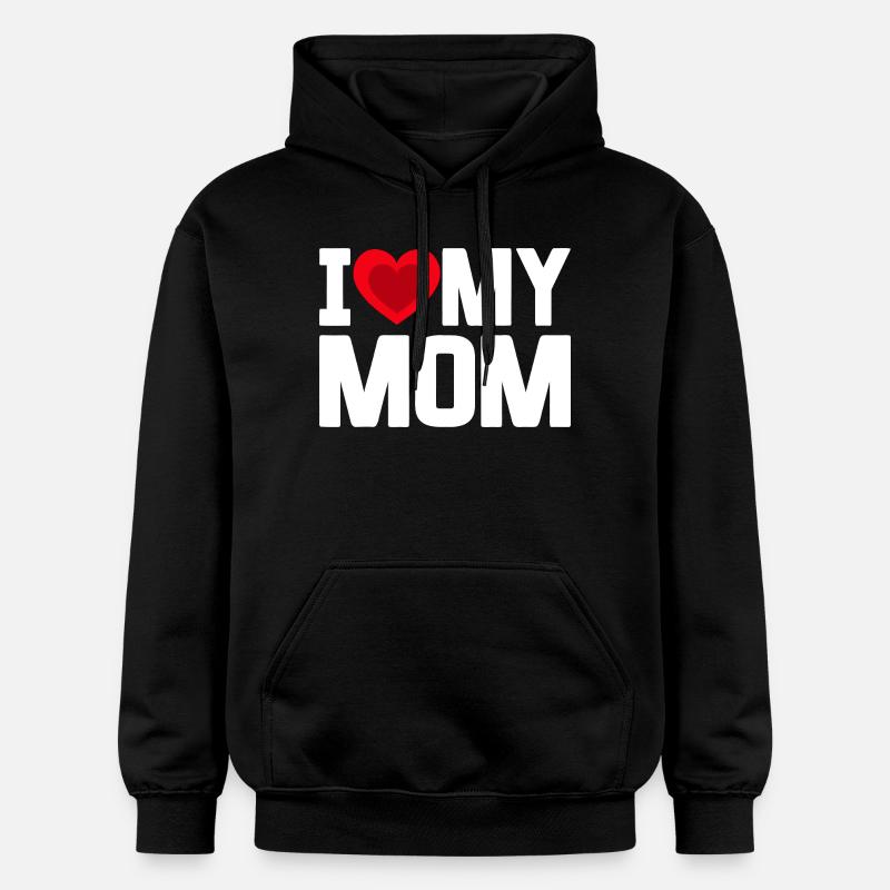 J’aime ma mère - Sweat à capuche Softstyle® Gildan Unisexe - noir