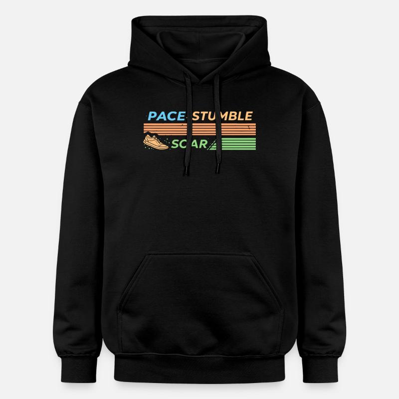 PACE STUMBLE SOAR - Sweat à capuche Softstyle® Gildan Unisexe - noir