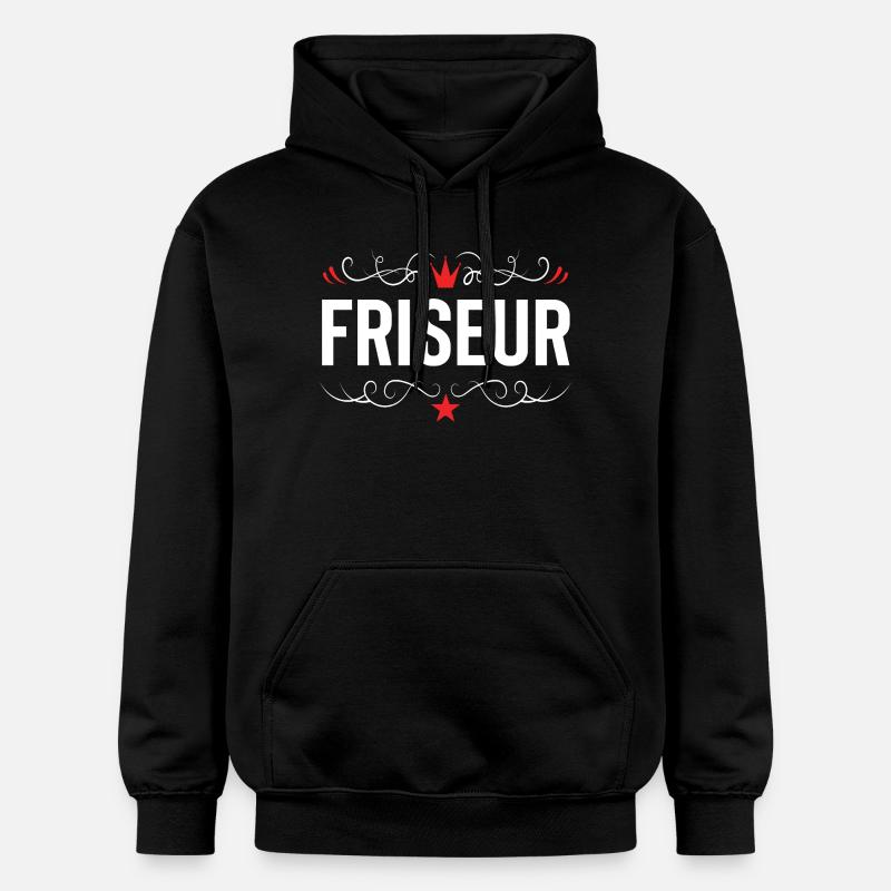 Friseur Beruf - Gildan Unisex Softstyle® Midweight Hoodie - Schwarz