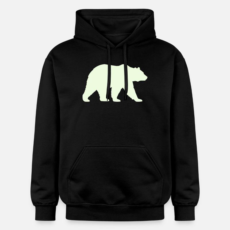 grizzly_baer- - Sweat à capuche Softstyle® Gildan Unisexe - noir