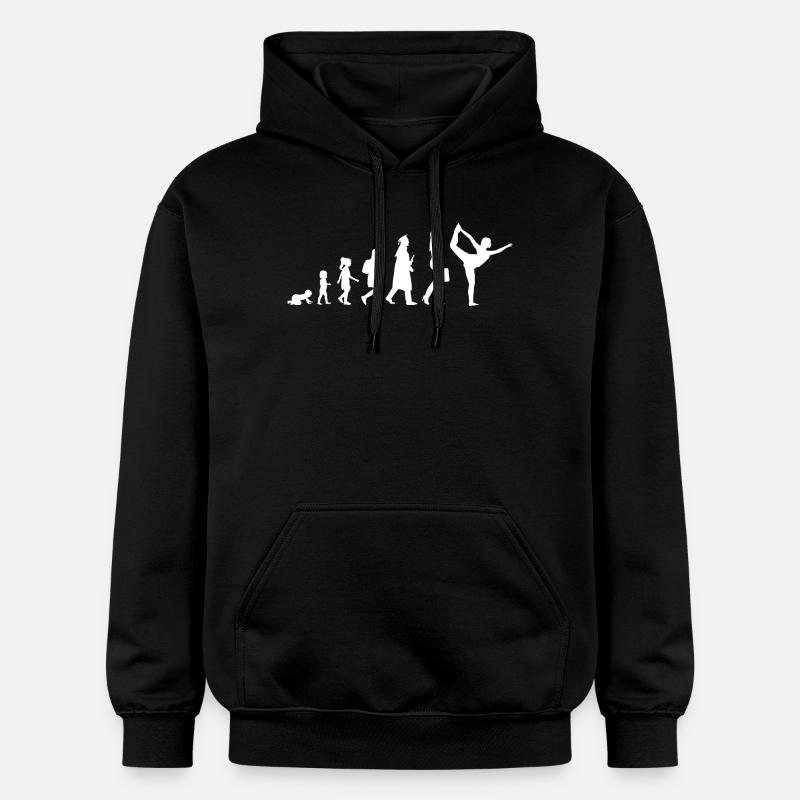 Kind zu Yogini Evolution - Gildan Unisex Softstyle® Midweight Hoodie - Schwarz