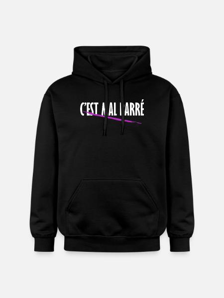 C'est mal barré - Sweat à capuche Softstyle® Gildan Unisexe - noir