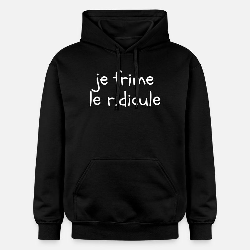 Je frime le ridicule - Sweat à capuche Softstyle® Gildan Unisexe - noir