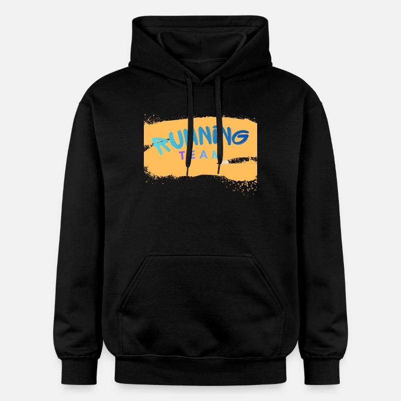 Équipe de course - Sweat à capuche Softstyle® Gildan Unisexe - noir