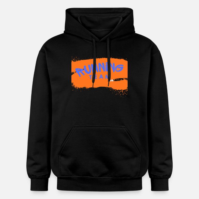 Équipe de course - Sweat à capuche Softstyle® Gildan Unisexe - noir
