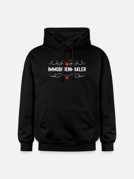 Immobilienmakler Beruf - Gildan Unisex Softstyle® Midweight Hoodie - Schwarz