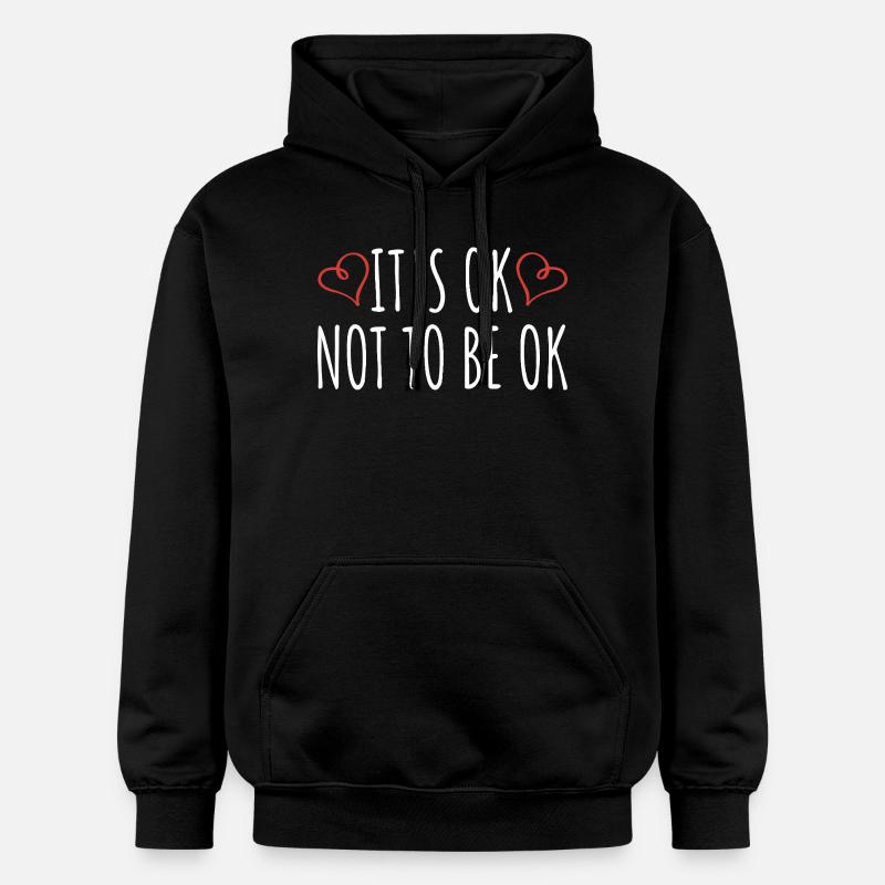 Conception d’acceptation en santé mentale - Sweat à capuche Softstyle® Gildan Unisexe - noir
