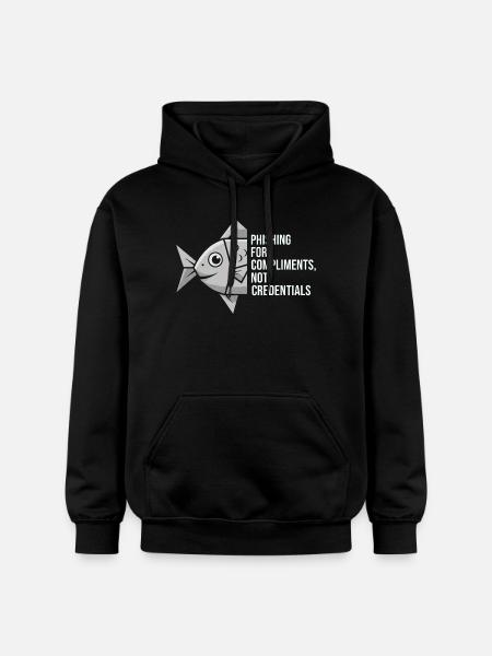Phishing for Compliments Cyber Security - Gildan Unisex Softstyle® Midweight Hoodie - Schwarz