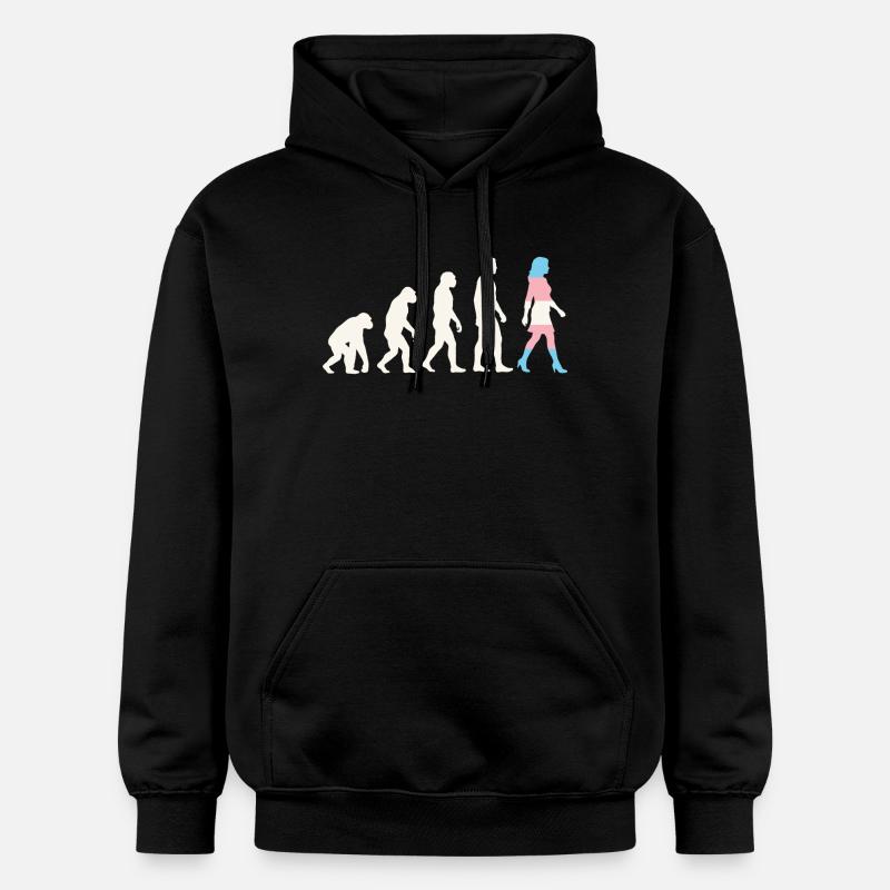 LGBTQ-Pride-Monat – Trans-Evolution - Gildan Unisex Softstyle® Midweight Hoodie - Schwarz