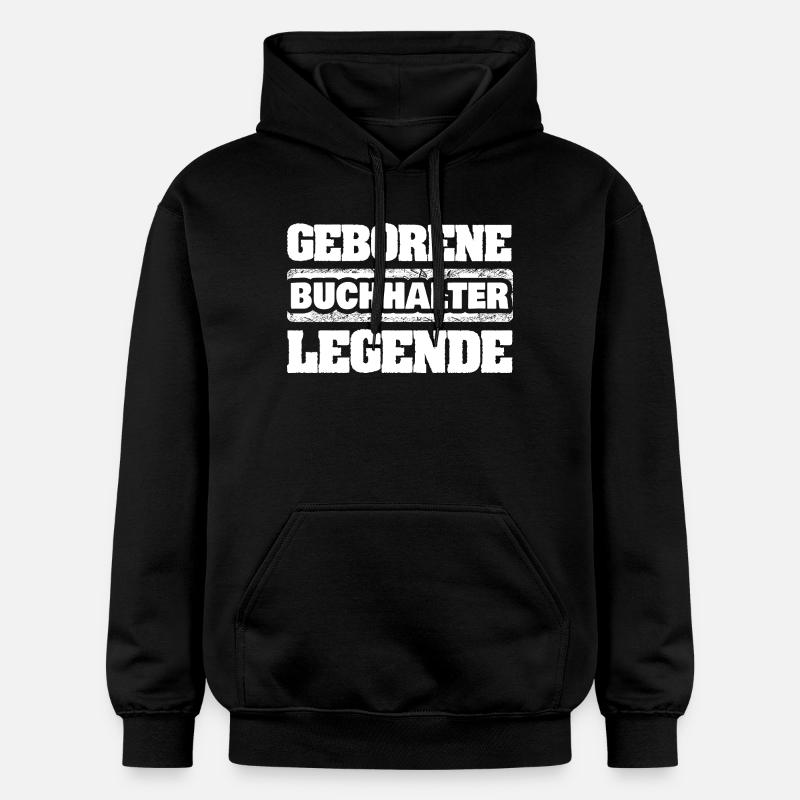Buchhalter als Legende - Gildan Unisex Softstyle® Midweight Hoodie - Schwarz