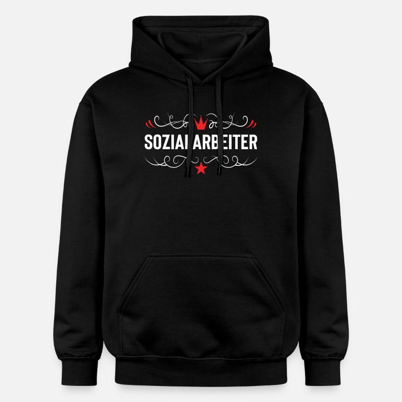 Sozialarbeiter Beruf - Gildan Unisex Softstyle® Midweight Hoodie - Schwarz