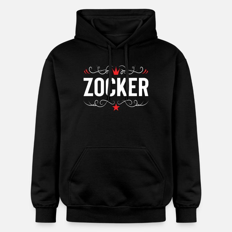 Zocker Gamer - Sweat à capuche Softstyle® Gildan Unisexe - noir