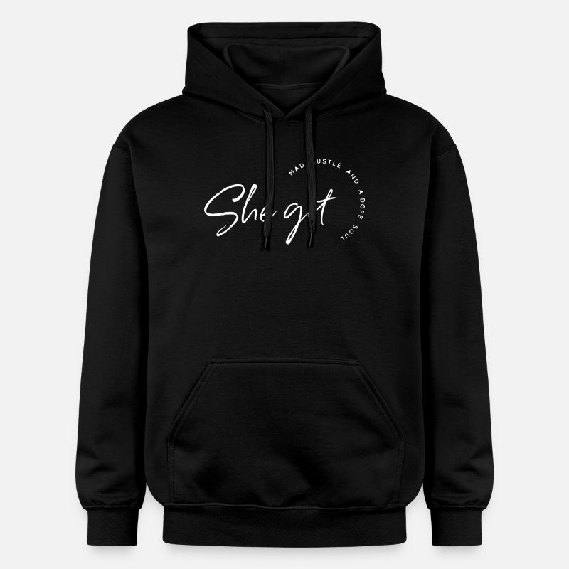 Sie hat Hustle - Gildan Unisex Softstyle® Midweight Hoodie - Schwarz