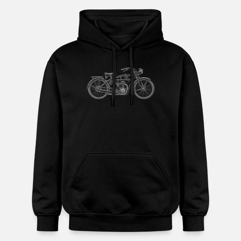Motocyclette - Sweat à capuche Softstyle® Gildan Unisexe - noir