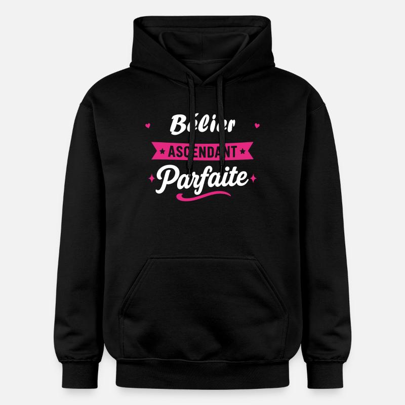 Bélier Ascendant Parfaite - Sweat à capuche Softstyle® Gildan Unisexe - noir