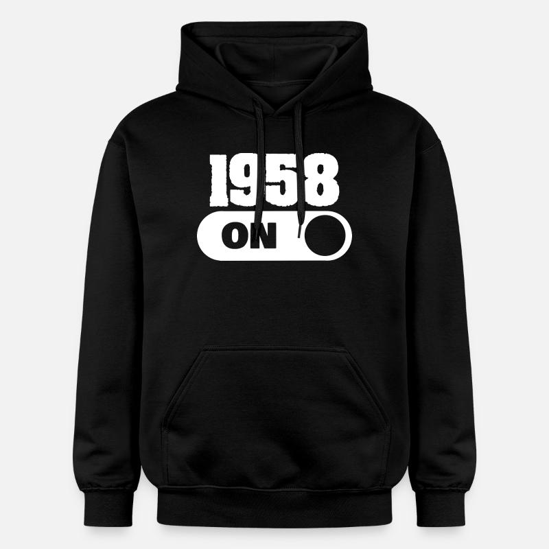 1958 - Sweat à capuche Softstyle® Gildan Unisexe - noir