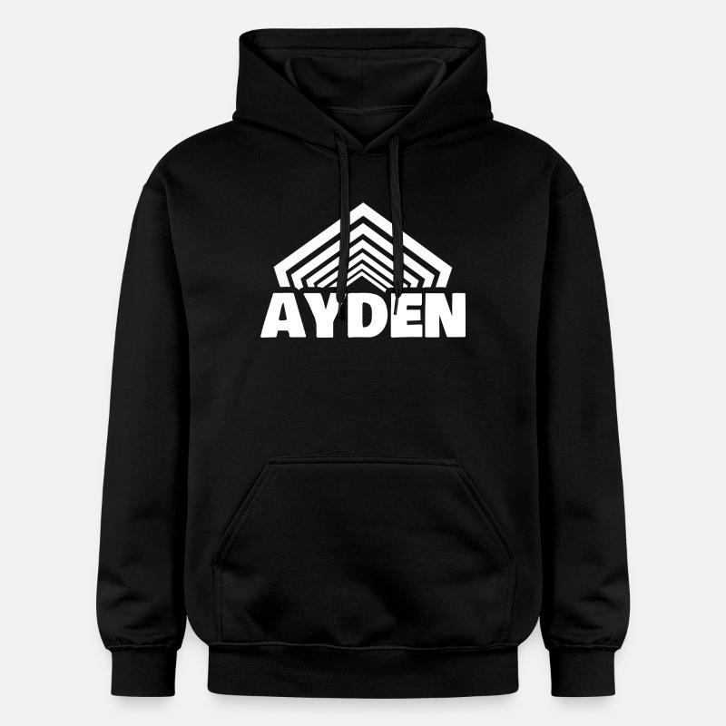 Nom de garçon Ayden - Sweat à capuche Softstyle® Gildan Unisexe - noir