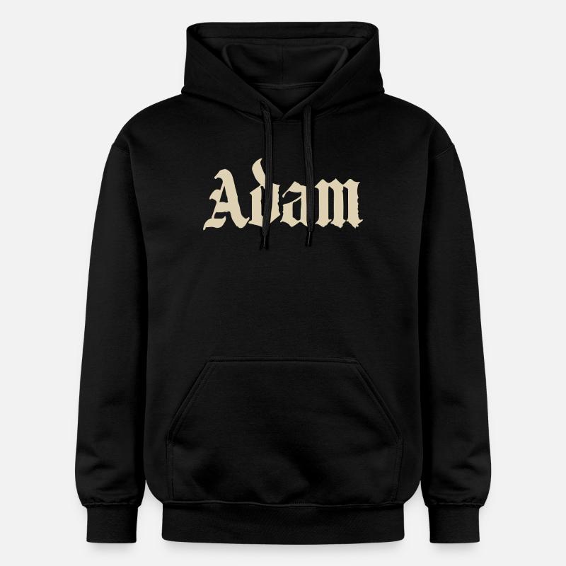 Chemise Adam Gothic Script - Sweat à capuche Softstyle® Gildan Unisexe - noir