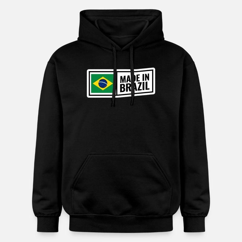 Brésil - Sweat à capuche Softstyle® Gildan Unisexe - noir
