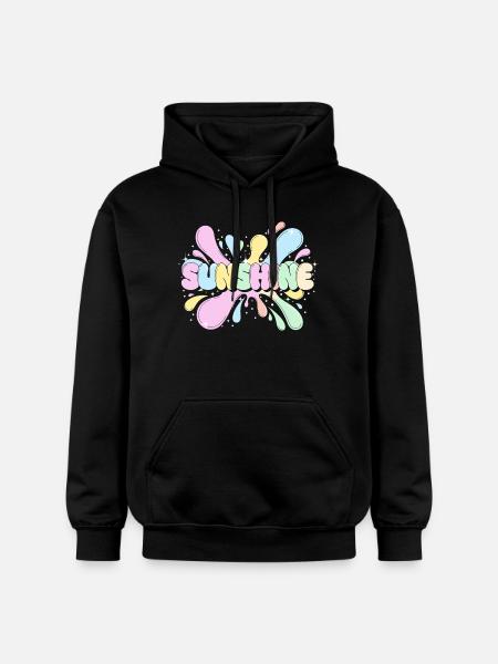 Sunshine Splash - Gildan Unisex Softstyle® Midweight Hoodie - black