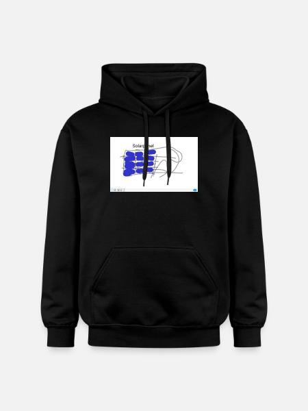 Solar Power Pattern in Blue - Gildan Unisex Softstyle® Midweight Hoodie - black