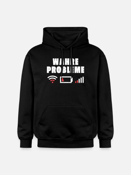 Vrais problèmes - Sweat à capuche Softstyle® Gildan Unisexe - noir