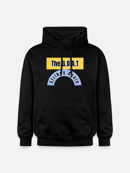 The GOAT Strikes Again - Gildan Unisex Softstyle® Midweight Hoodie - black