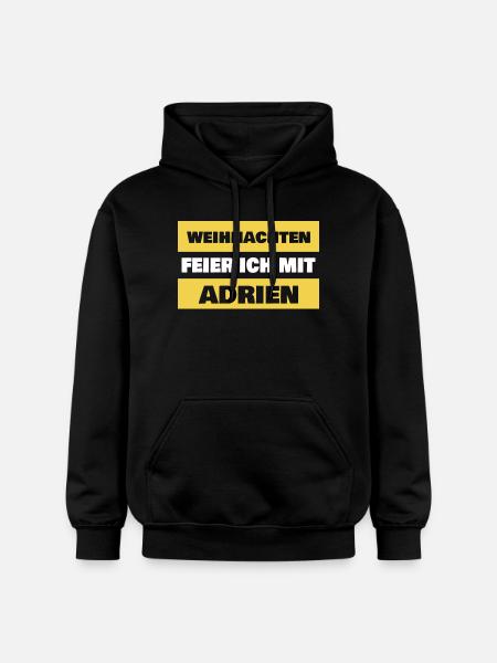 Adrien als Spruch - Gildan Unisex Softstyle® Midweight Hoodie - Schwarz