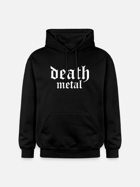 Death Metal Tee - Gildan Unisex Softstyle® Midweight Hoodie - black