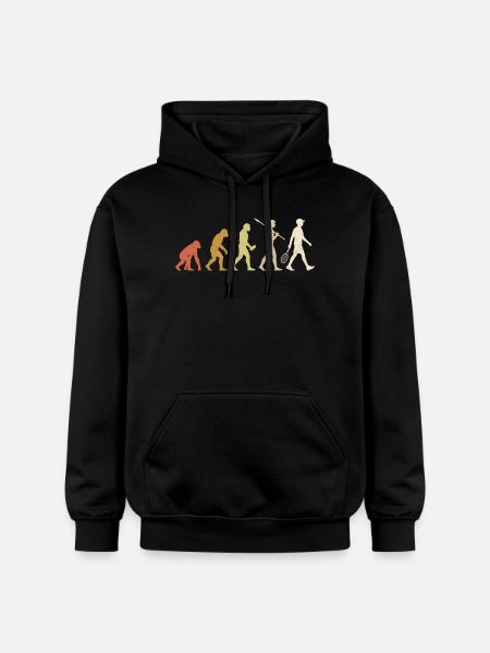 Tennis Evolution Funny Tennis Player Gift - Gildan Unisex Softstyle® Midweight Hoodie - black