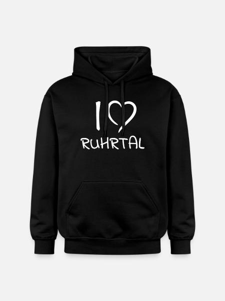 I-Love-Ruhrtal - Gildan Unisex Softstyle® Midweight Hoodie - Schwarz