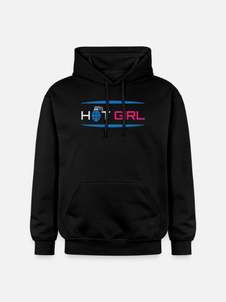 Heiße sexy Girl Power - Gildan Unisex Softstyle® Midweight Hoodie - Schwarz