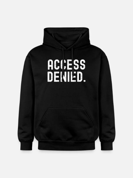 Access Denied Bold Typography - Gildan Unisex Softstyle® Midweight Hoodie - black