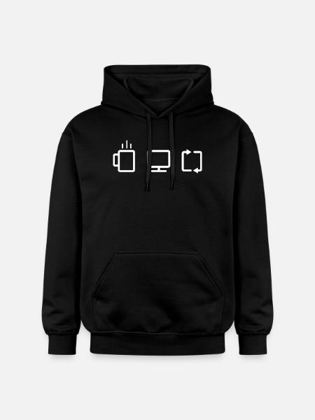 Programmierer, Softwareingenieur, Programmierer, Kaffeearbeit, - Gildan Unisex Softstyle® Midweight Hoodie - Schwarz