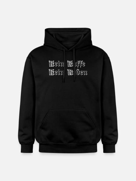 Kein kaffe kein Reden - Gildan Unisex Softstyle® Midweight Hoodie - black