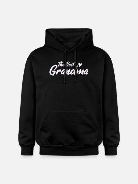 Beste Oma Herzdesign - Gildan Unisex Softstyle® Midweight Hoodie - Schwarz