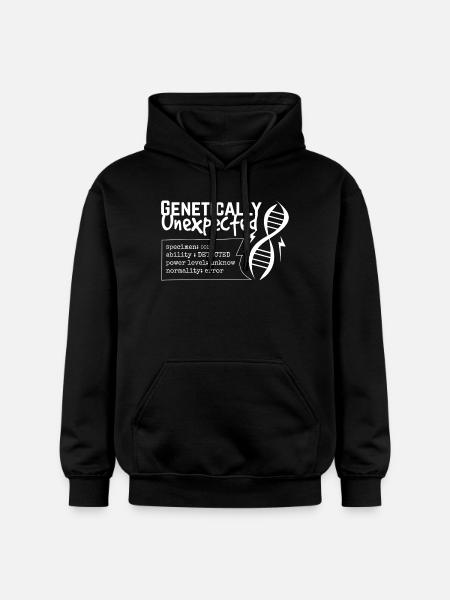 Genetisch unerwartete DNA - Gildan Unisex Softstyle® Midweight Hoodie - Schwarz