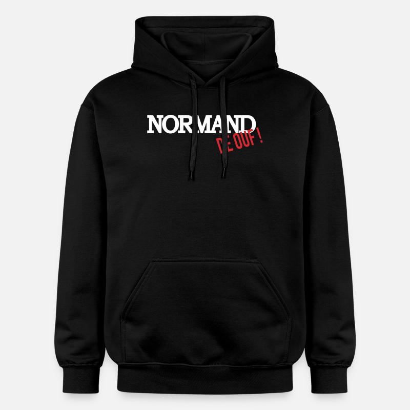 Normand de ouf - Sweat à capuche Softstyle® Gildan Unisexe - noir