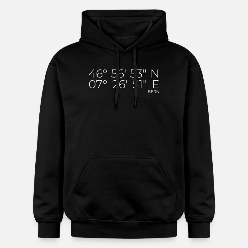 Coordonnées Berne - Sweat à capuche Softstyle® Gildan Unisexe - noir