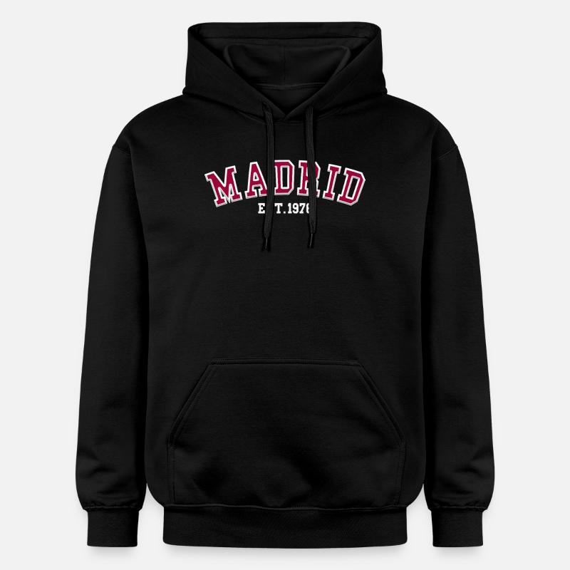 Madrid Fondée en 1976 - Sweat à capuche Softstyle® Gildan Unisexe - noir